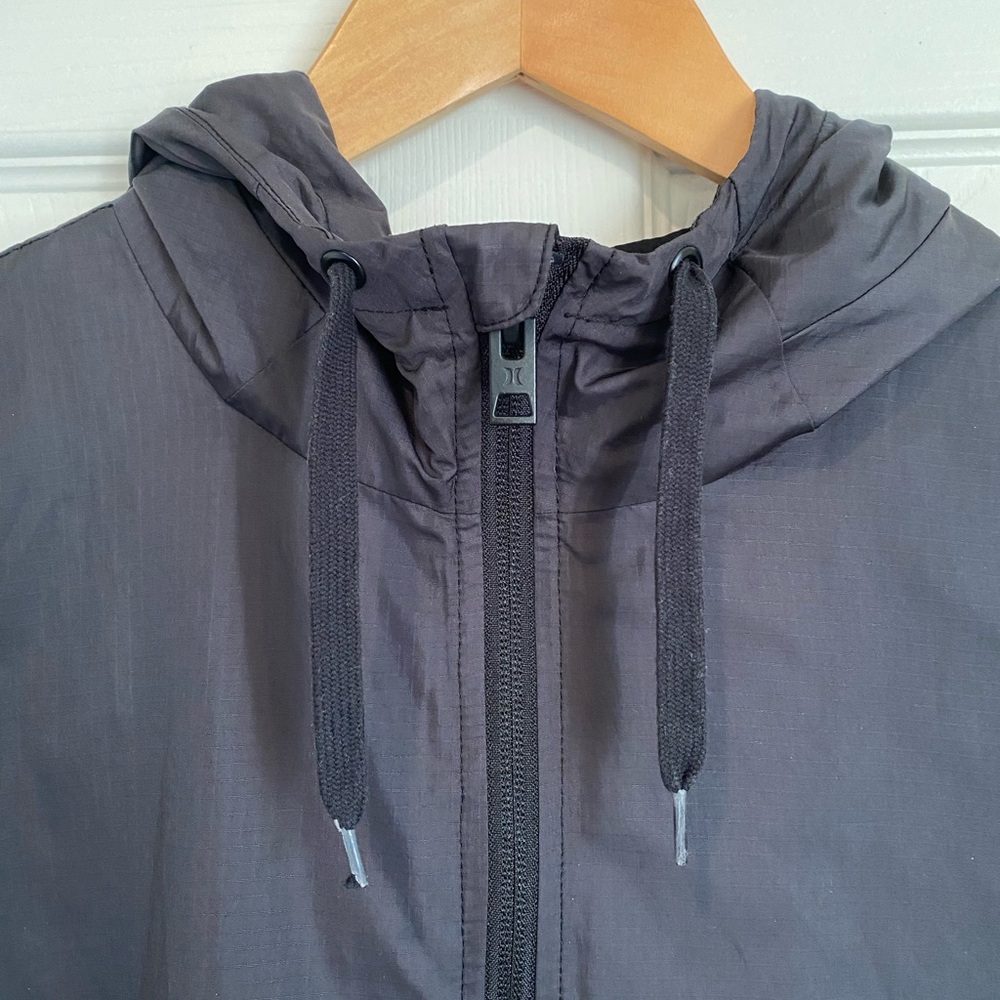 Hurley Black Tropical Floral Women's Breathable Running Jacket Size S - Picture 3 of 13